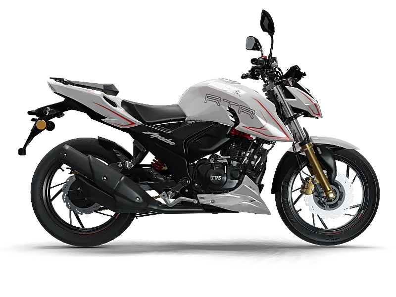 TVS Apache RTR 200 4V FI – Pearl White